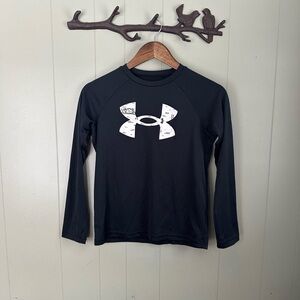 Under Armour Boys Black Long Sleeve Shirt